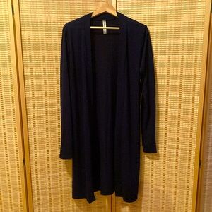 Navy Blue Long Cardigan